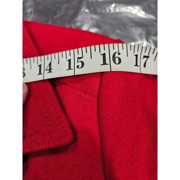 Chico’s Red Smooth Plus Kelly Ann Blazer Jacket Size 2 Size 12 - Picture 6 of 7